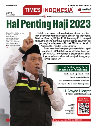 Edisi Sabtu, 8 April 2023: E-Koran, Bacaan Positif Masyarakat 5.0