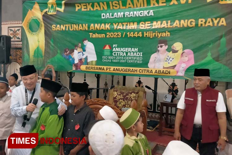 Santunan PT ACA Untuk Anak Yatim Diisi Uji Kecerdasan dan Keberanian