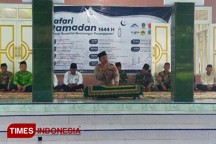 Safari Ramadhan, Polsek Pesanggaran Banyuwangi Imbau Warga Pancer Terus Jaga Kerukunan
