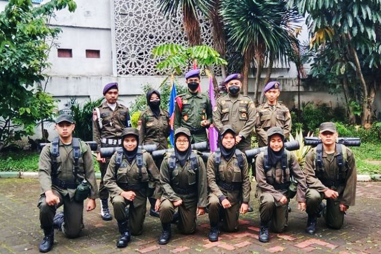 Calon anggota Menwa 836/Macan Putih Unisma Malang mengikuti Pendidikan dan Latihan Dasar Angkatan LXXV tahun 2023. (FOTO: AJP TIMES Indonesia)