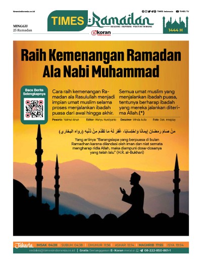 Edisi Minggu, 16 April 2023: E-Koran, Bacaan Positif Masyarakat 5.0