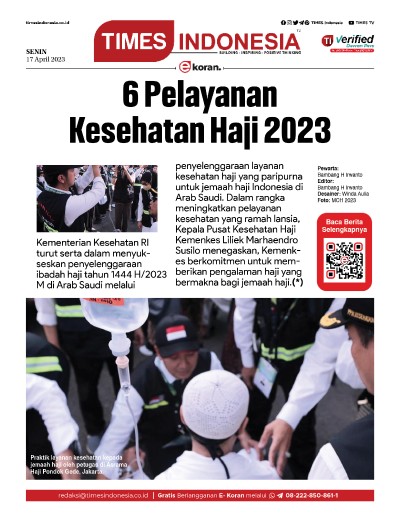 Edisi Senin, 17 April 2023: E-Koran, Bacaan Positif Masyarakat 5.0