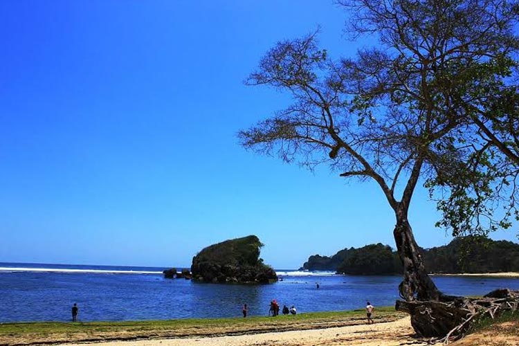 The Kondang Merak Beach.