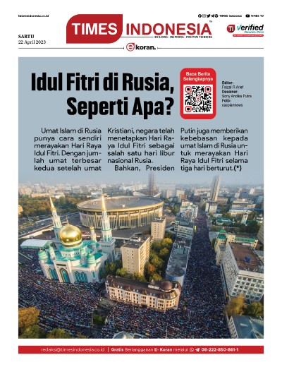 Edisi Sabtu, 22 April 2023: E-Koran, Bacaan Positif Masyarakat 5.0