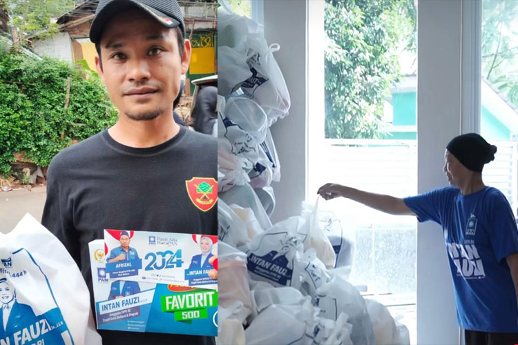 Intan Fauzi Bagikan 30 Ribu Paket Lebaran di Kota Depok dan Bekasi