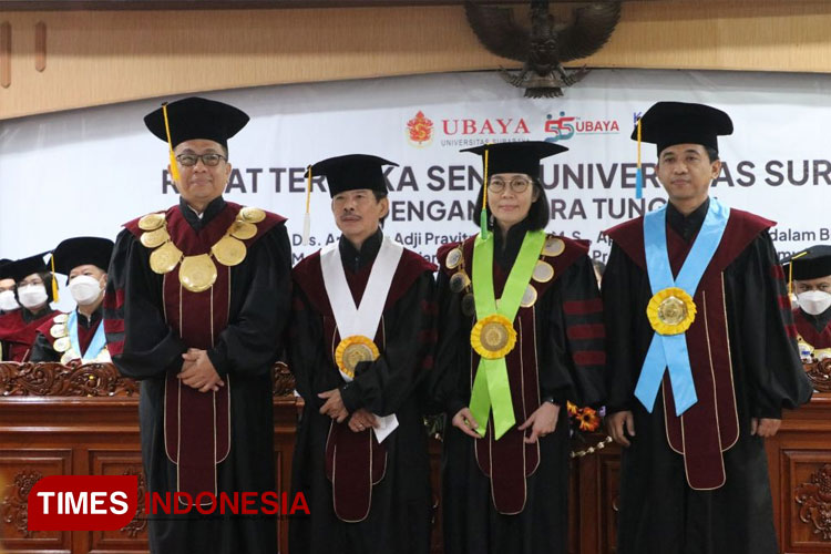 Tahun 2023, Ubaya Kukuhkan Tiga Guru Besar Baru