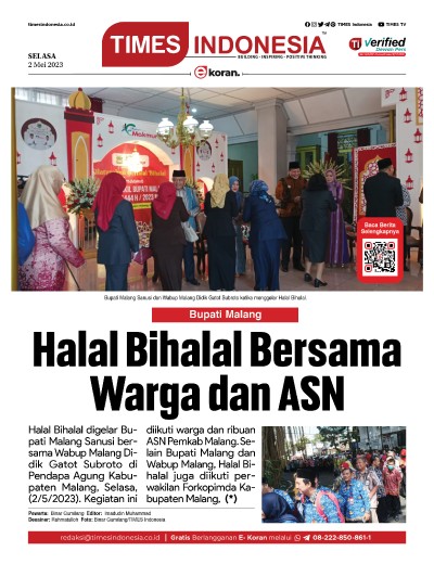 Edisi Selasa, 2 Mei 2023: E-Koran, Bacaan Positif Masyarakat 5.0