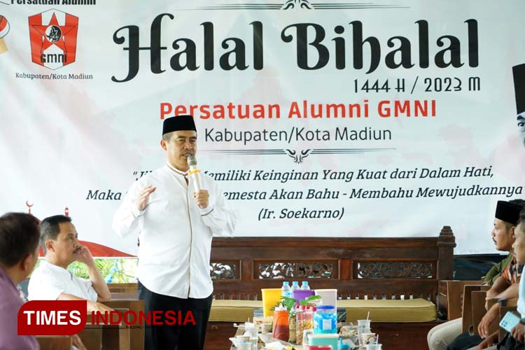 Hadiri Halbi PA GMNI Madiun Raya, Ini Pesan Wabup Madiun