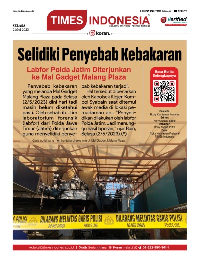 Edisi Selasa, 2 Mei 2023: E-Koran, Bacaan Positif Masyarakat 5.0