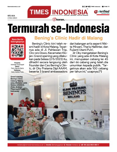 Edisi Selasa, 2 Mei 2023: E-Koran, Bacaan Positif Masyarakat 5.0