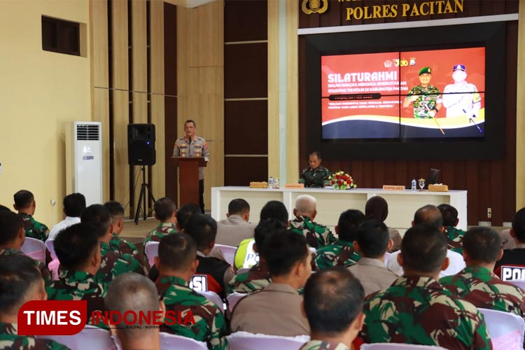 Gelar Silaturahmi, Cara TNI dan Polri di Kabupaten Pacitan Jaga Kekompakan