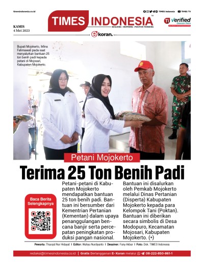 Edisi Kamis, 4 Mei 2023: E-Koran, Bacaan Positif Masyarakat 5.0
