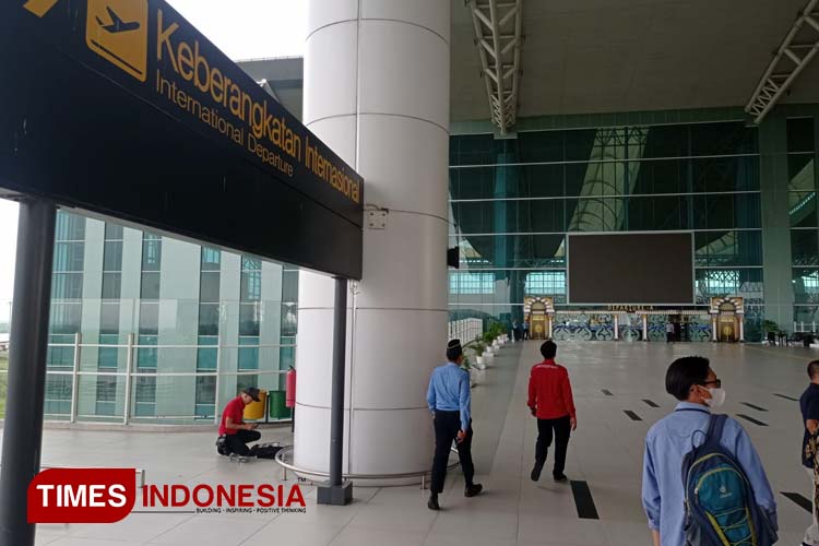 Terminal keberangkatan internasional Bandara Internasional Kertajati yang nantinya akan dilalui jemaah haji Indonesia. (FOTO: Fahmi/TIMES Indonesia) 