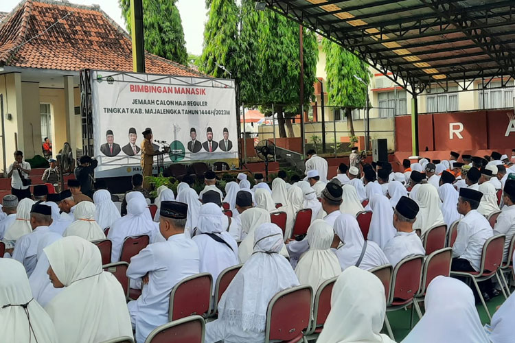 Ribuan jemaah asal Majalengka mengikuti bimtek ibadah haji. (FOTO: Diskominfo Majalengka for TIMES Indonesia)