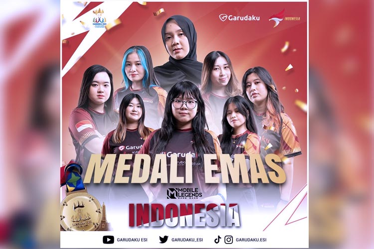 Timnas MLBB Wanita Indonesia Sumbang Emas Sea Games 2023