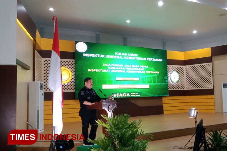 Kuliah Umum di Polbangtan Malang, Irjen Kementan Ajak Jaga Ketahanan Pangan