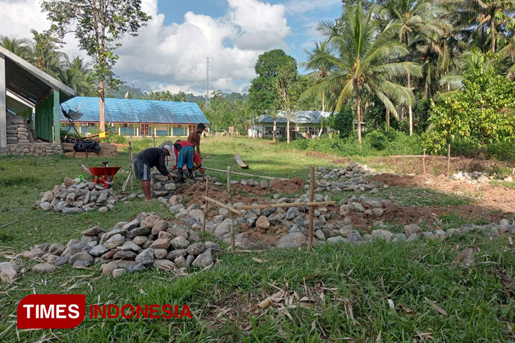 Gunakan Dana Desa, Desa Fayaunana Pulau Taliabu Bangun Fasilitas PAUD