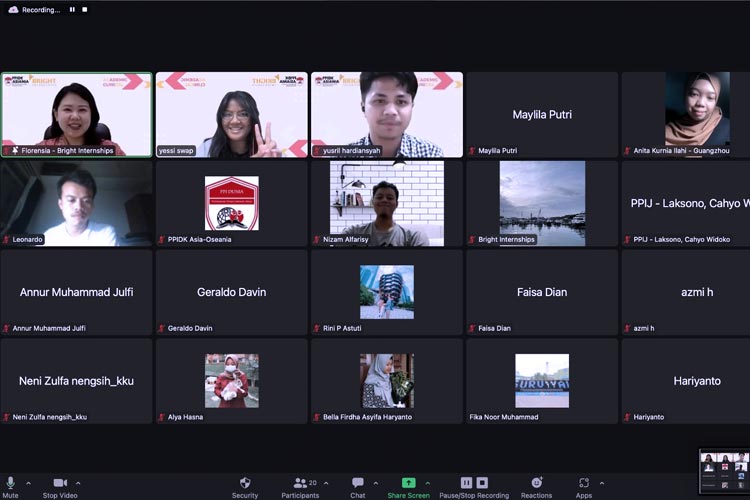 Bangun Personal branding PPIDK Asia-Oseania Adakan Workshop Online