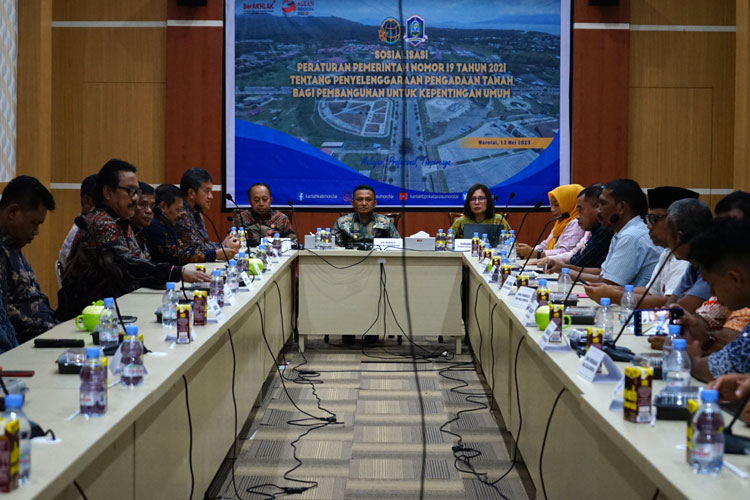 Pemkab Morotai Bersama BPN RI Rapat Penyelenggaraan Pengadaan Tanah