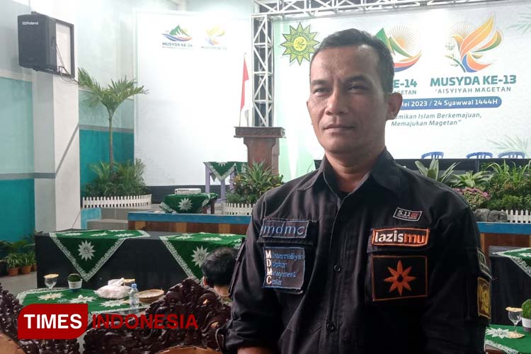 Samsul Hidayat terpilih sebagai Ketua Pimpinan Daerah Muhammadiyah (PDM) Magetan periode 2022-2027, Minggu (14/5/2023). (Foto: M Kilat Adinugroho/TIMES Indonesia)
