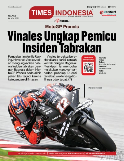 Edisi Selasa, 16 Mei 2023: E-Koran, Bacaan Positif Masyarakat 5.0