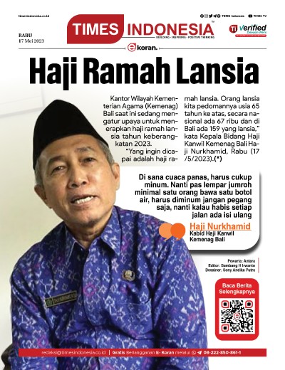 Edisi Rabu, 17 Mei 2023: E-Koran, Bacaan Positif Masyarakat 5.0 