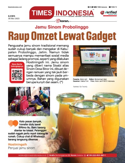 	Edisi Kamis, 18 Mei 2023: E-Koran, Bacaan Positif Masyarakat 5.0