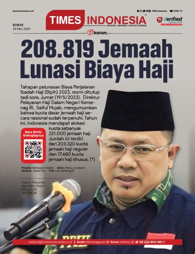  	Edisi Jumat, 19 Mei 2023: E-Koran, Bacaan Positif Masyarakat 5.0 
