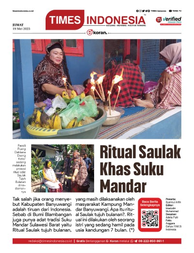  	Edisi Jumat, 19 Mei 2023: E-Koran, Bacaan Positif Masyarakat 5.0 