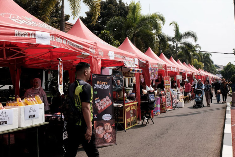 88 Pelaku UMKM yang turut serta memeriahkan acara HUT ke-72 di Sesko AD  (Foto: Dok. Humas Bandung)