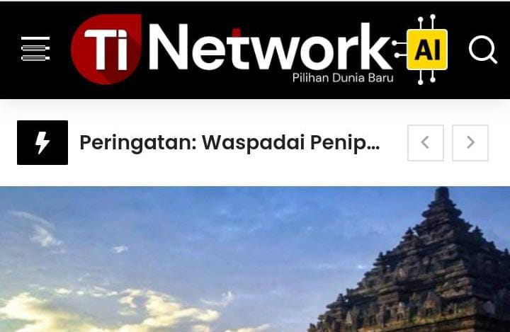 Tangkapan layar TI Network AI, media AI pertama di Indonesia. (Foto: tangkapan layar)