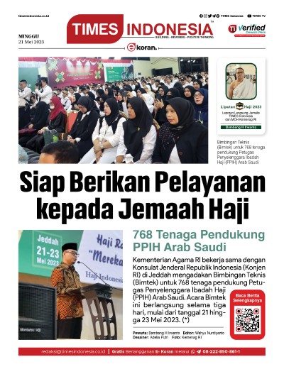 Edisi Minggu, 21 Mei 2023: E-Koran, Bacaan Positif Masyarakat 5.0 