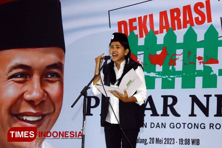 Deklarasi Pagar NKRI: Moura Sandrina Baca Puisi: Hebatnya Pejuang Kita, Hebatnya Pemilu Kita