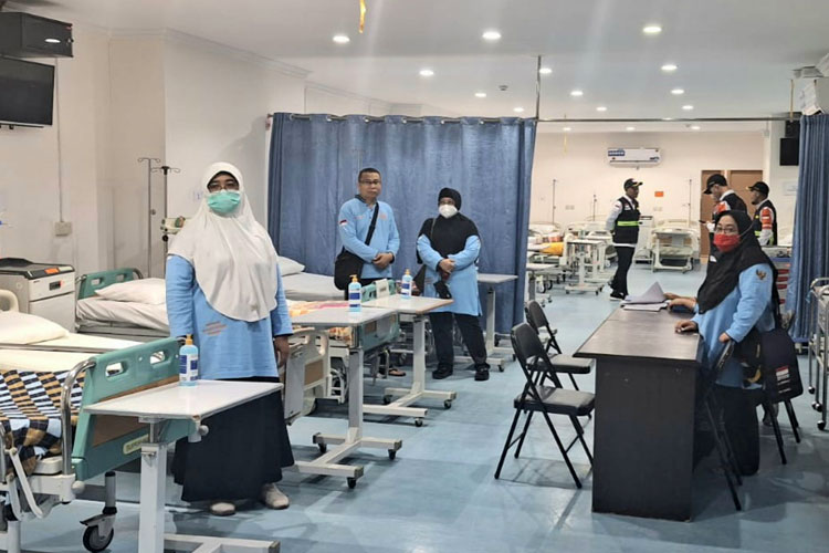 Fasilitas layanan kesehatan bagi jemaah haji Indonesia di Arab Saudi.