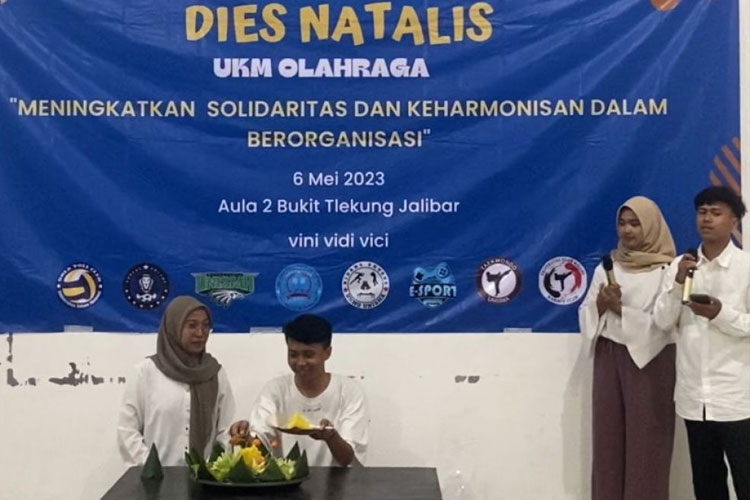 Acara Dies Natalis ke – 15 UKM Olahraga Unisma Malang di Aula 2 Bukit Tlekung Jalibar. (FOTO: AJP TIMES Indonesia)