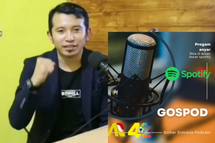 Menjawab Kebutuhan Informasi Kalangan Muda, Golkar Sidoarjo Luncurkan GOSPOD di Spotify