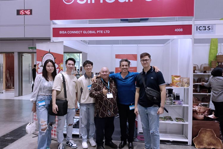 Stand BISA Connect Global (BCG) PTE LTD saat berpartisipasi dalam event ICBS (International Cafe & Beverages Show) di Kuala Lumpur Convention Center,  Malaysia mulai 25-28 Mei 2023. (FOTO: Dok. BCG) 