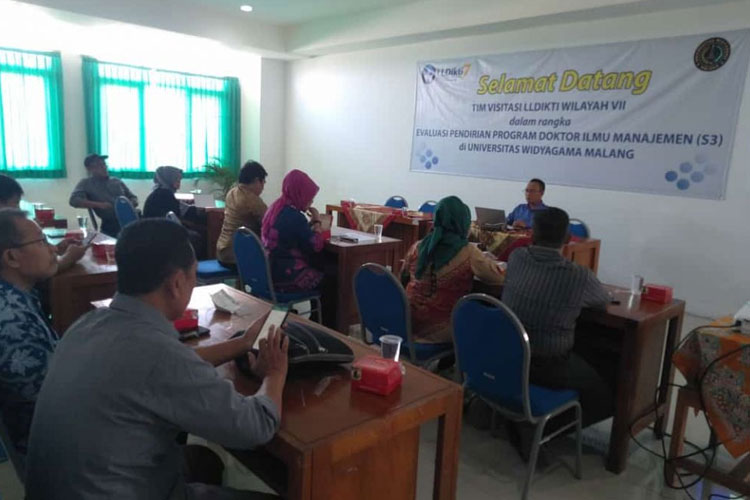 Kunjungan Kerja Kalem DIKTI Wilayah VII Jatim di UWG Malang