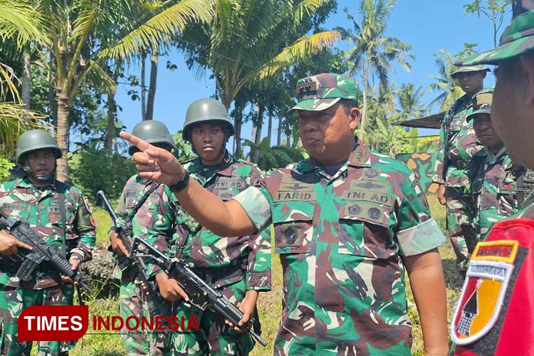 Pangdam Farid Makruf Periksa Kesiapan Satgas Pamrahwan Yon Arhanud 8/MBC