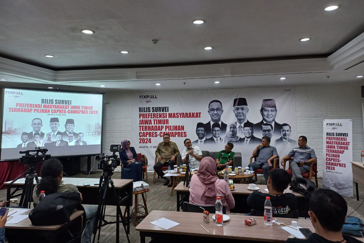 Survei Fixpoll: Elektabilitas Ganjar Unggul Atas Prabowo di Jawa Timur