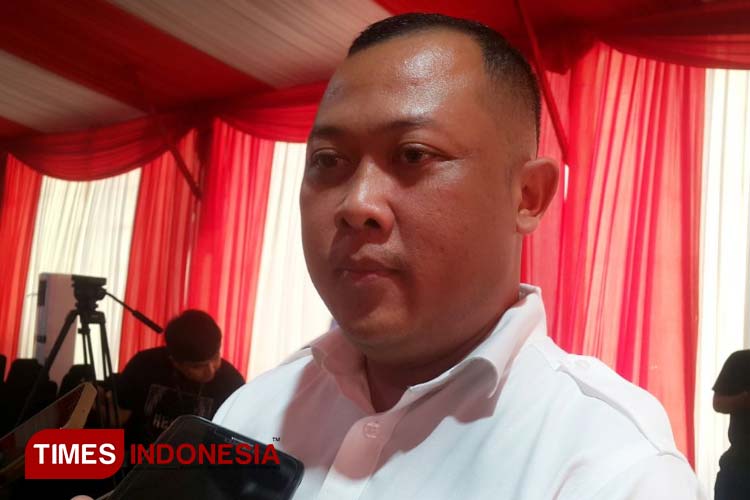 Ketua Umum KONI Kabupaten Kediri Dedi Kurniawan (foto: Yobby/TIMES Indonesia) 
