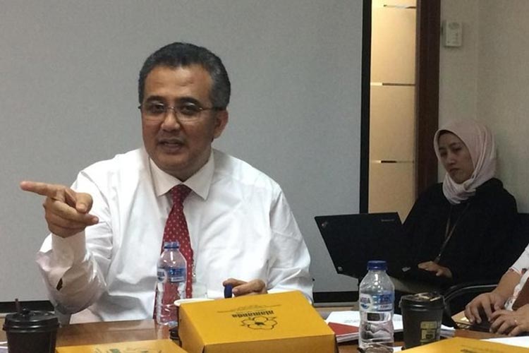 Deputi Komisioner Pengawas Perbankan III OJK Slamet Edy Purnomo (Syahrizal Sidik/CNBC Indonesia).