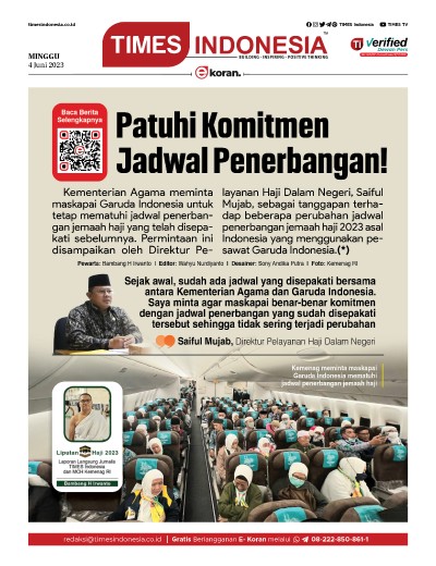 Edisi Minggu, 4 Juni 2023: E-Koran, Bacaan Positif Masyarakat 5.0