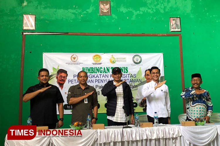 Bimtek petani dan penyuluh di Pacitan, Kamis (1/6/2023) yang diselenggarakan Polbangtan Malang dan Komisi IV DPR RI. (FOTO: Polbangtan Malang for TIMES Indonesia)