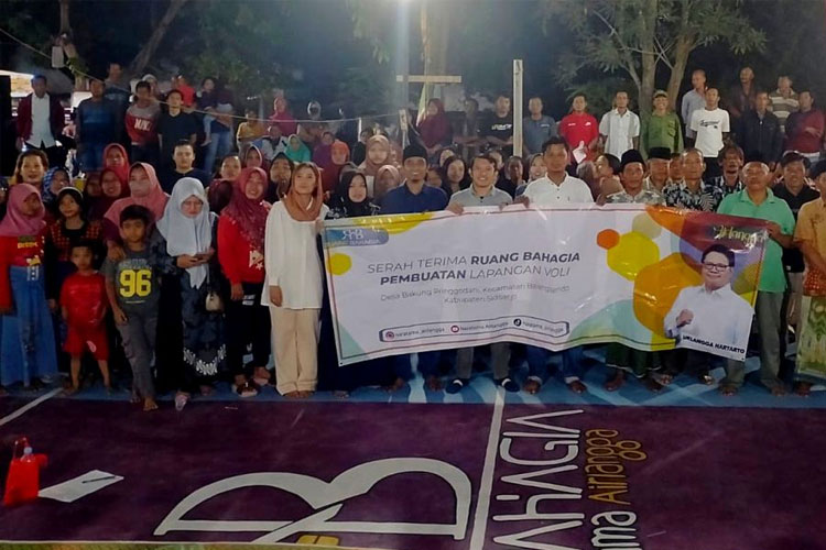 Airlangga Hartarto Bangun Ruang Bahagia di Sidoarjo, Warga; Layak Jadi Capres 2024