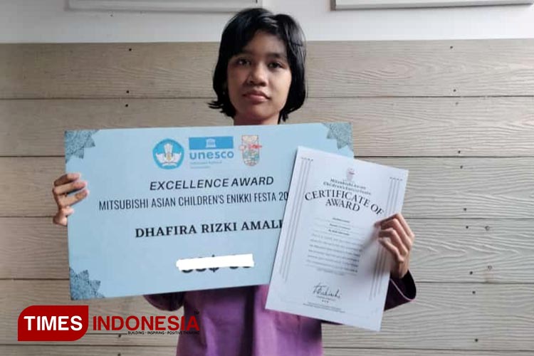 Membanggakan, Siswi SDN Junrejo 2 Raih Prestasi Internasional