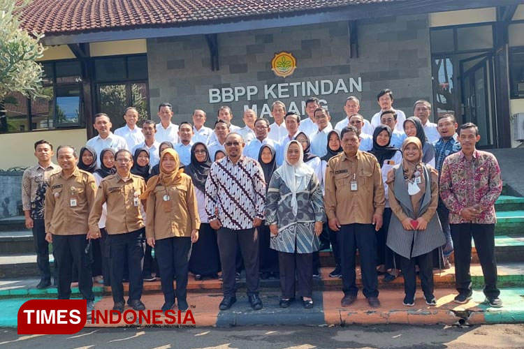 Para penyuluh pertanian dari Tuban menjadi peserta pelatihan pekarangan pangan lestari (P2L) di BBPP Ketindan. (Foto: BBPP Ketindan for TIMES Indonesia)