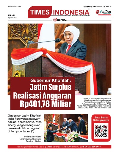 Edisi Selasa, 6 Juni 2023: E-Koran, Bacaan Positif Masyarakat 5.0