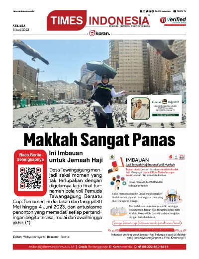 Edisi Selasa, 6 Juni 2023: E-Koran, Bacaan Positif Masyarakat 5.0
