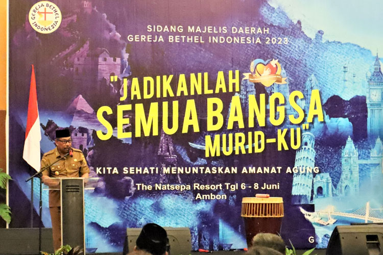 Gubernur Maluku Buka Sidang Majelis Daerah BPD Maluku GBI